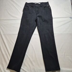 Harley Davidson Women's Black Straight-Leg Jeans size 12R Classic